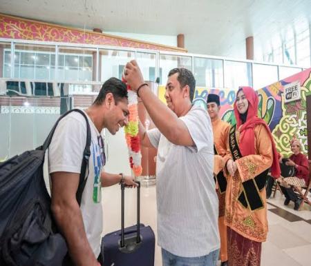 Bandara SSK II Pekanbaru menjadi gerbang utama Wisman masuk ke Riau (foto/Antara)